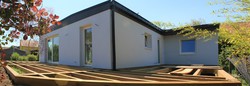 MAISON OSSATURE BOIS TOIT PLAT A BIEHSEIM
